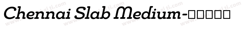 Chennai Slab Medium字体转换